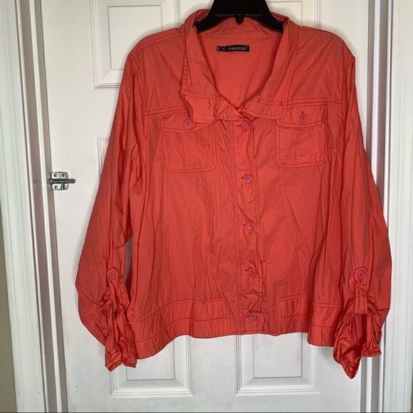 Maurice’s Plus Size 3 (24-26) Coral Jacket Top - Picture 2 of 9